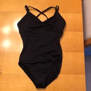 Girl’s black leotard